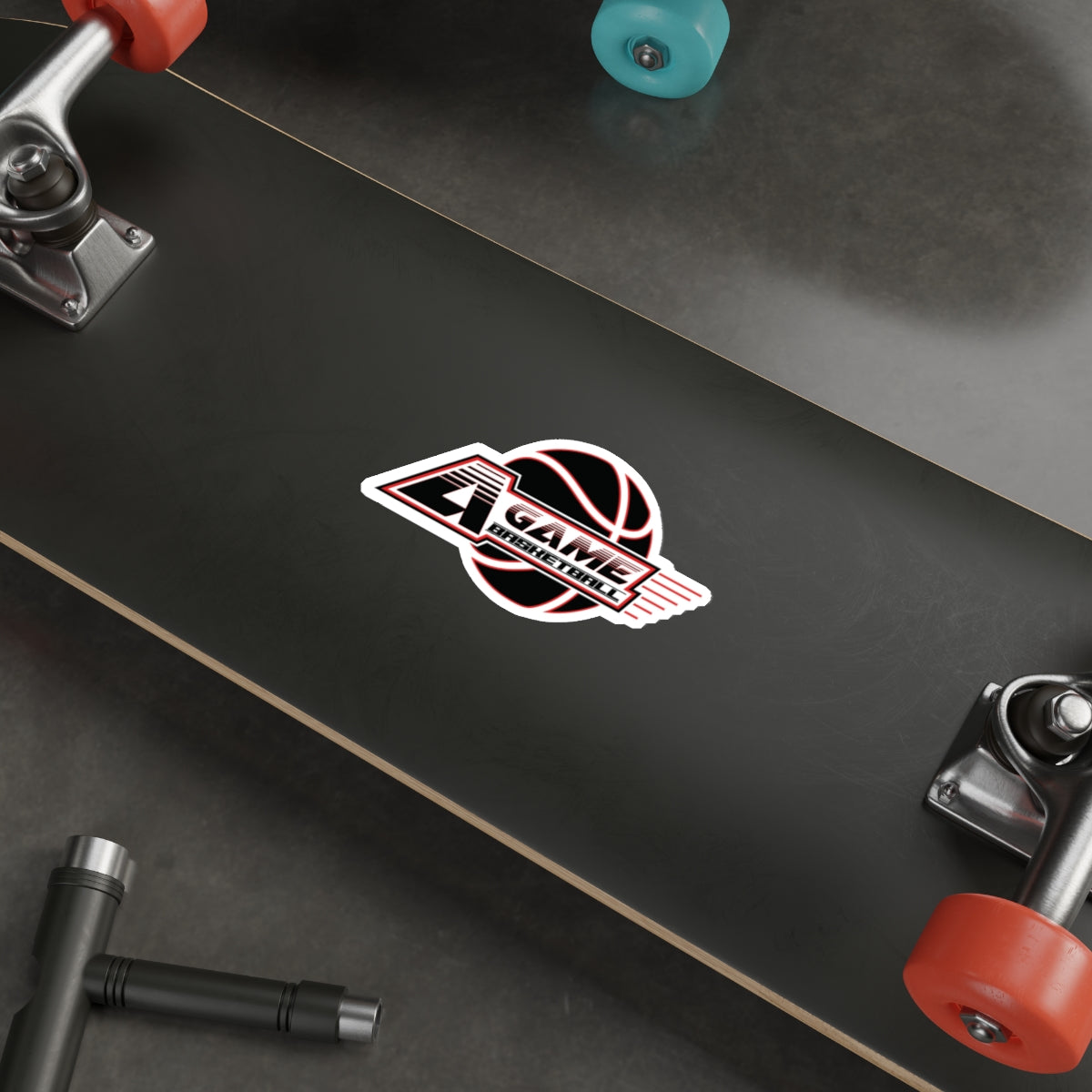 A Game Basketball Die-Cut Sticker