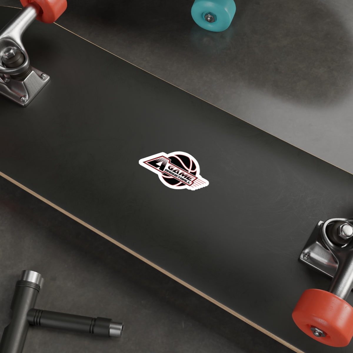 A Game Basketball Die-Cut Sticker