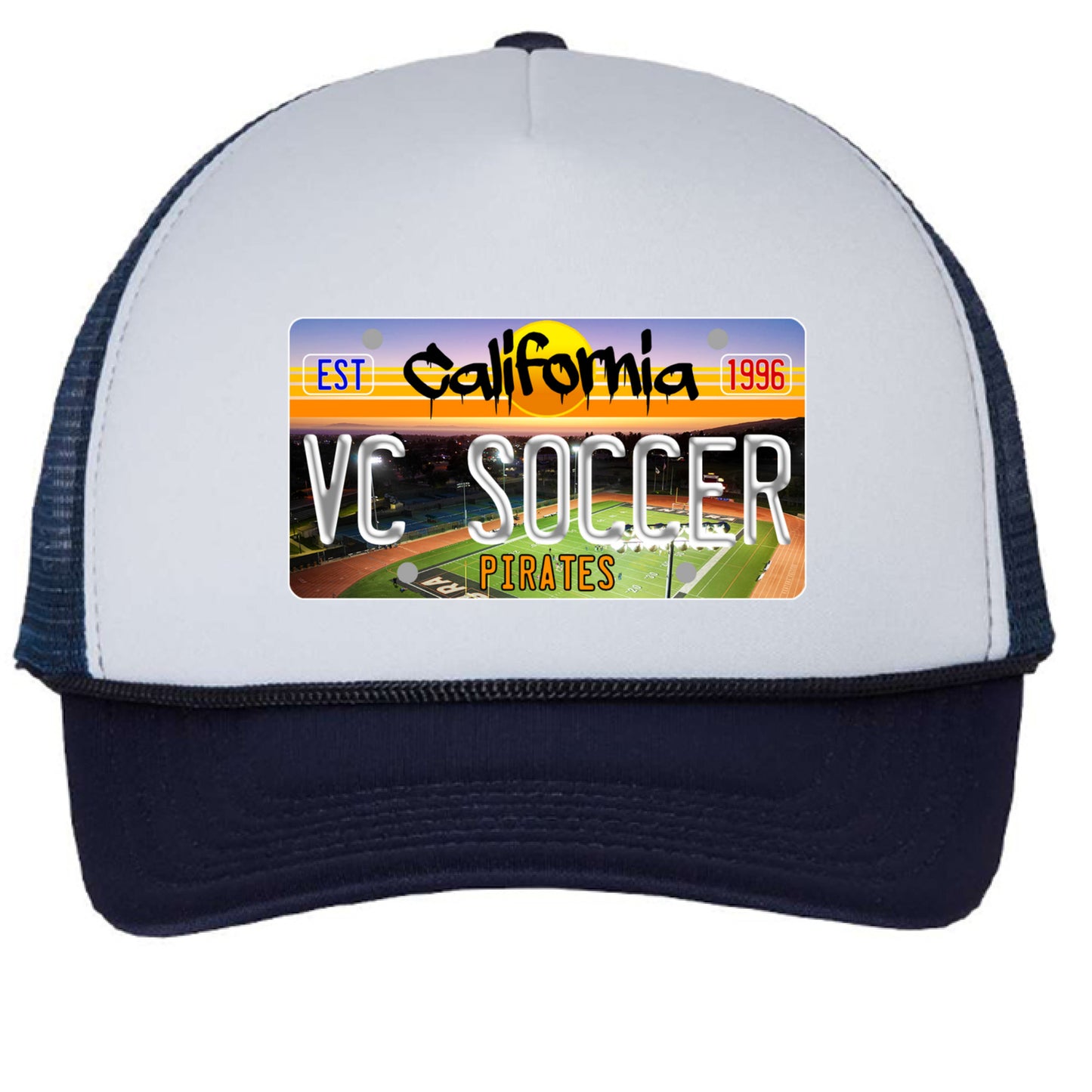 White/ Navy - FRONT