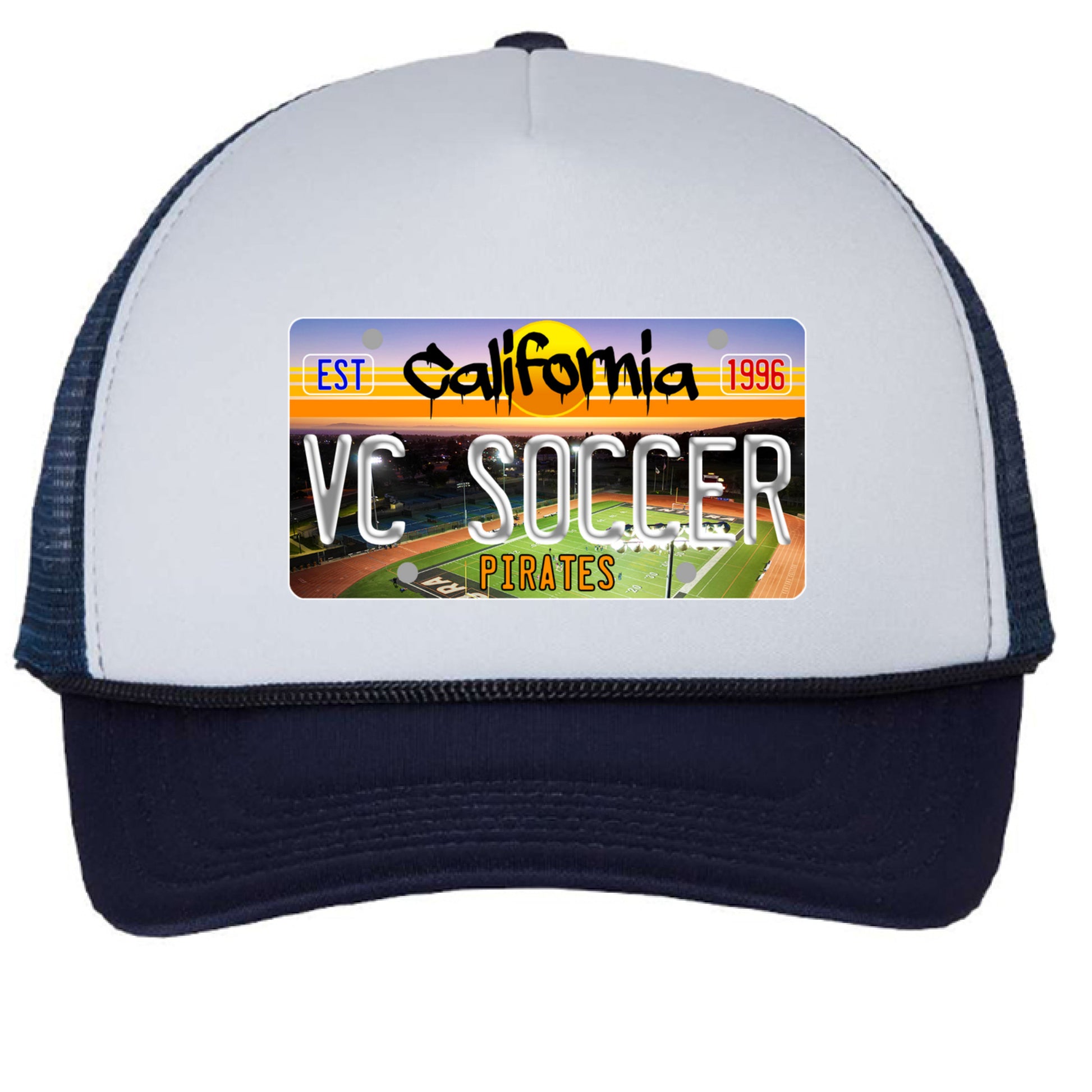 White/ Navy - FRONT