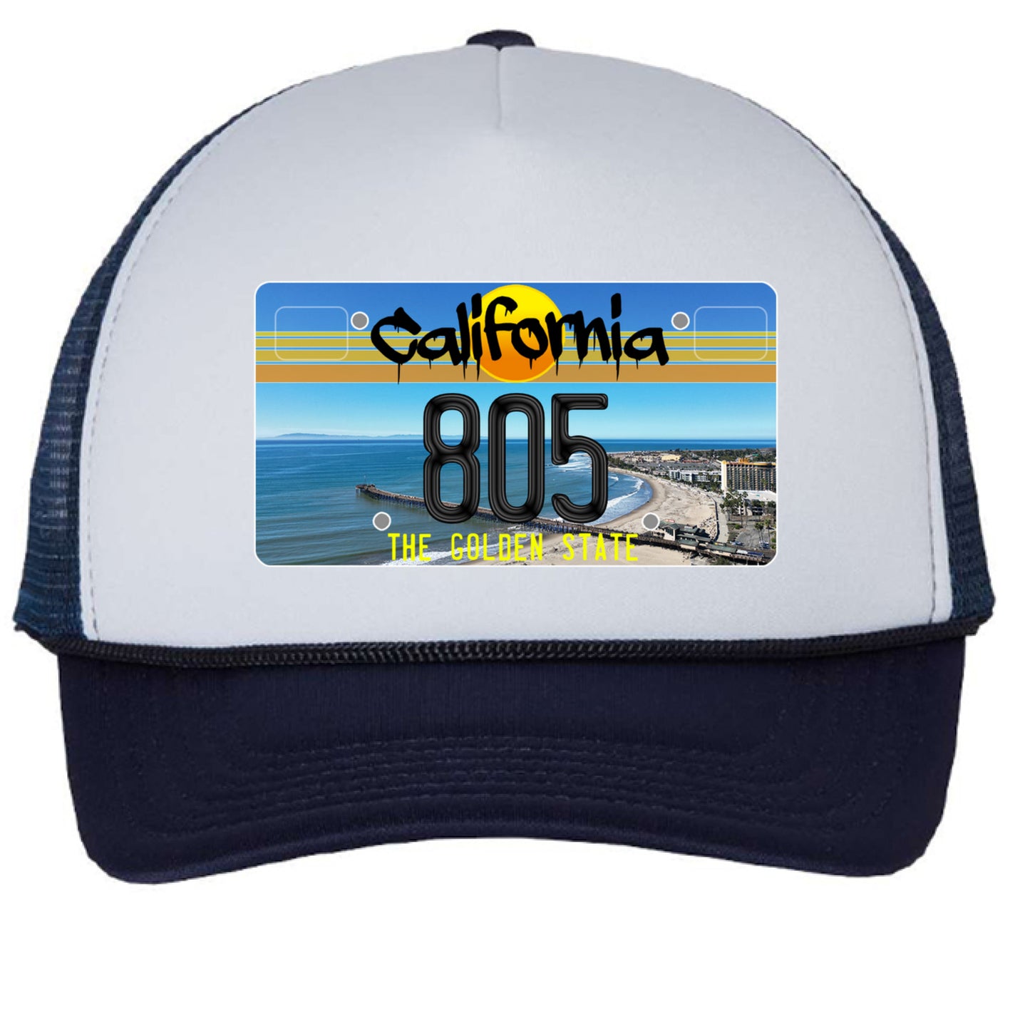 White/ Navy - FRONT