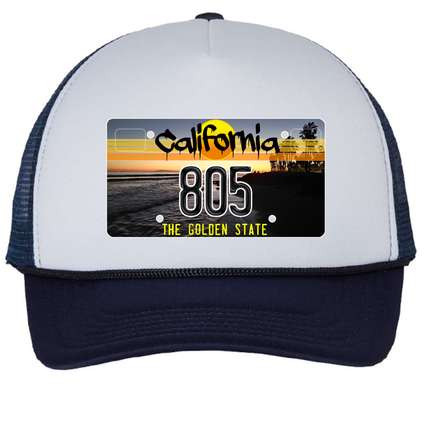 White/ Navy - FRONT