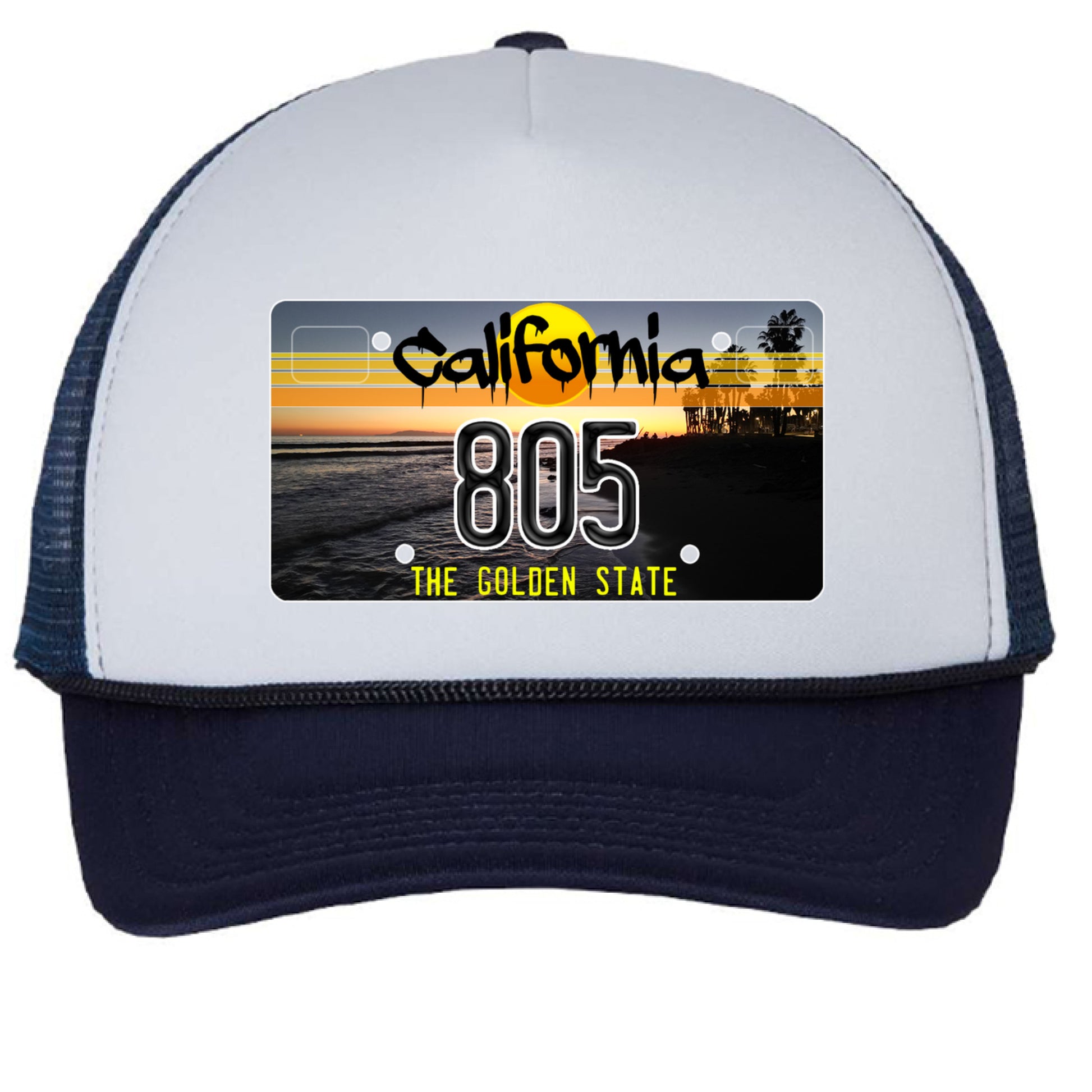 White/ Navy - FRONT