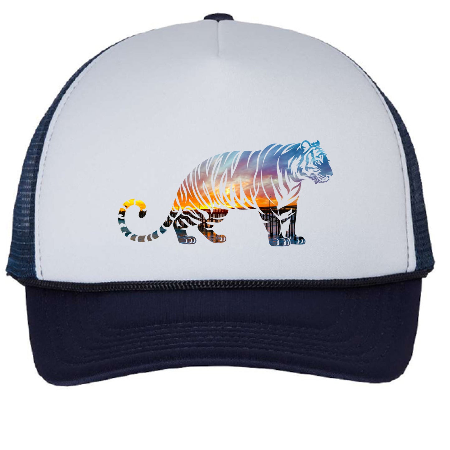 White/ Navy - FRONT