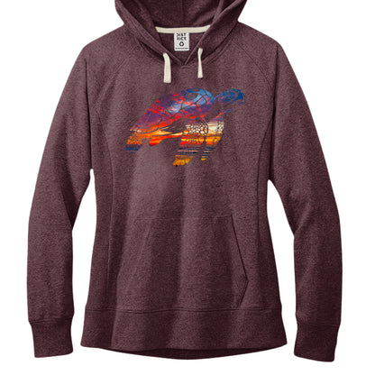 Maroon Heather - FRONT