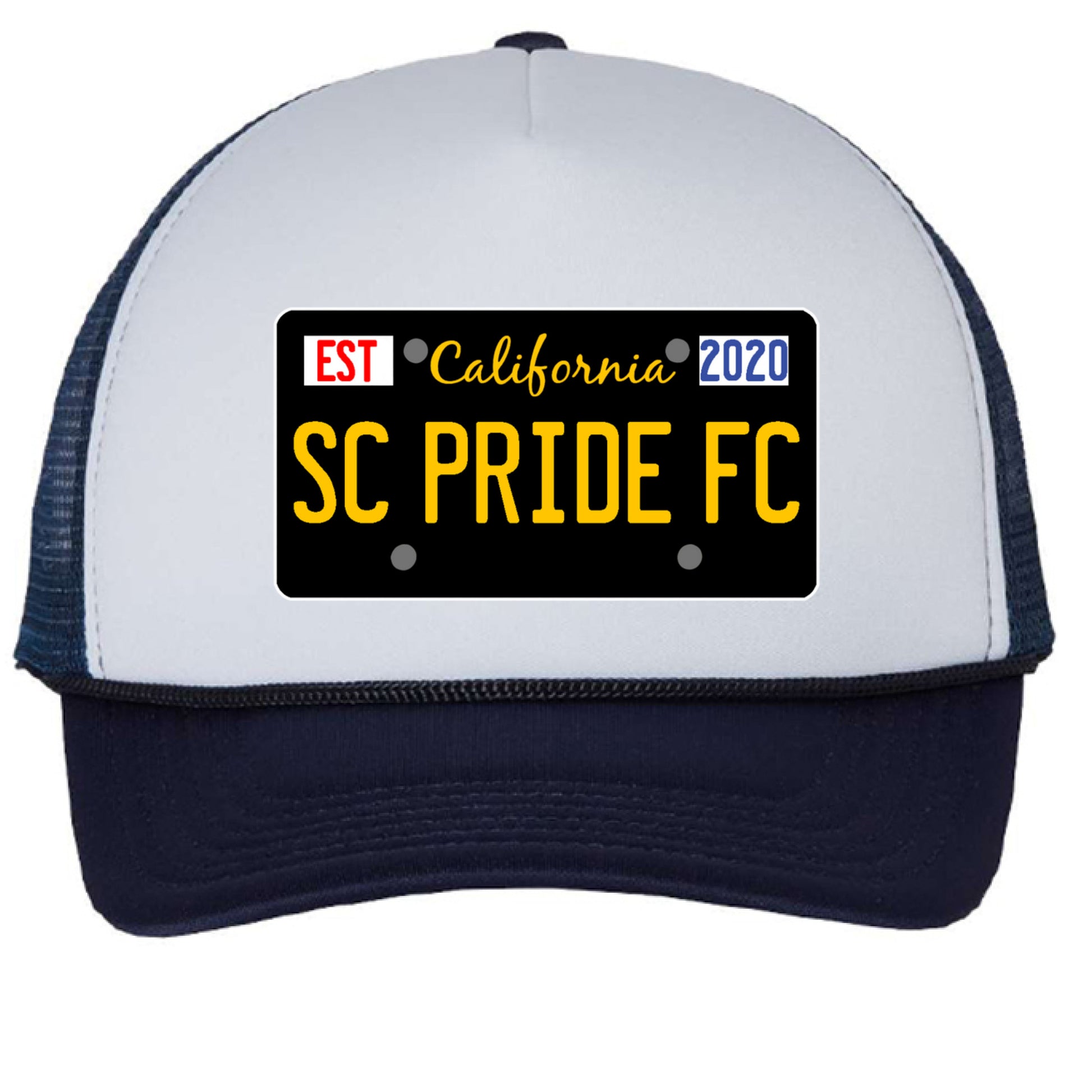 White/ Navy - FRONT