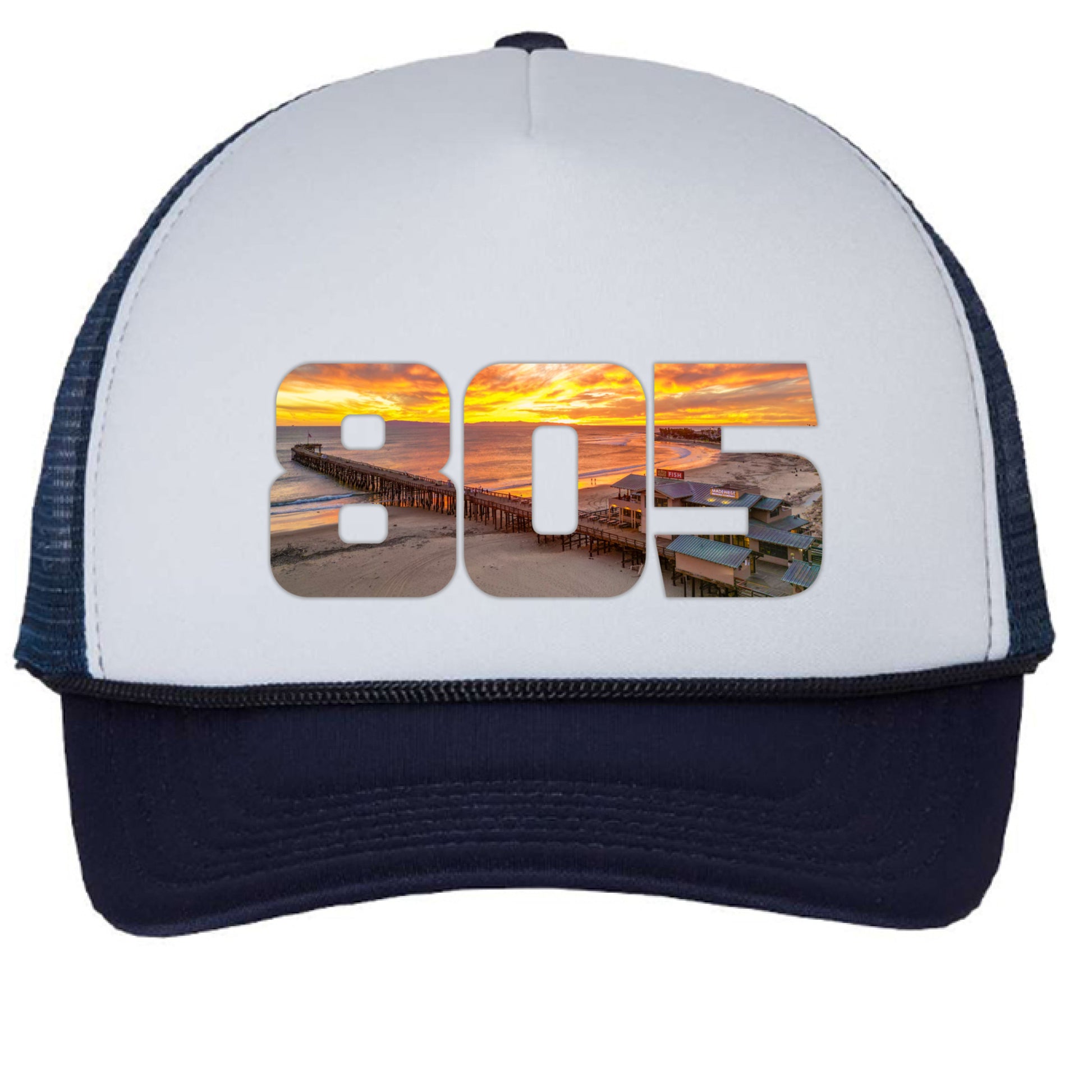 White/ Navy - FRONT
