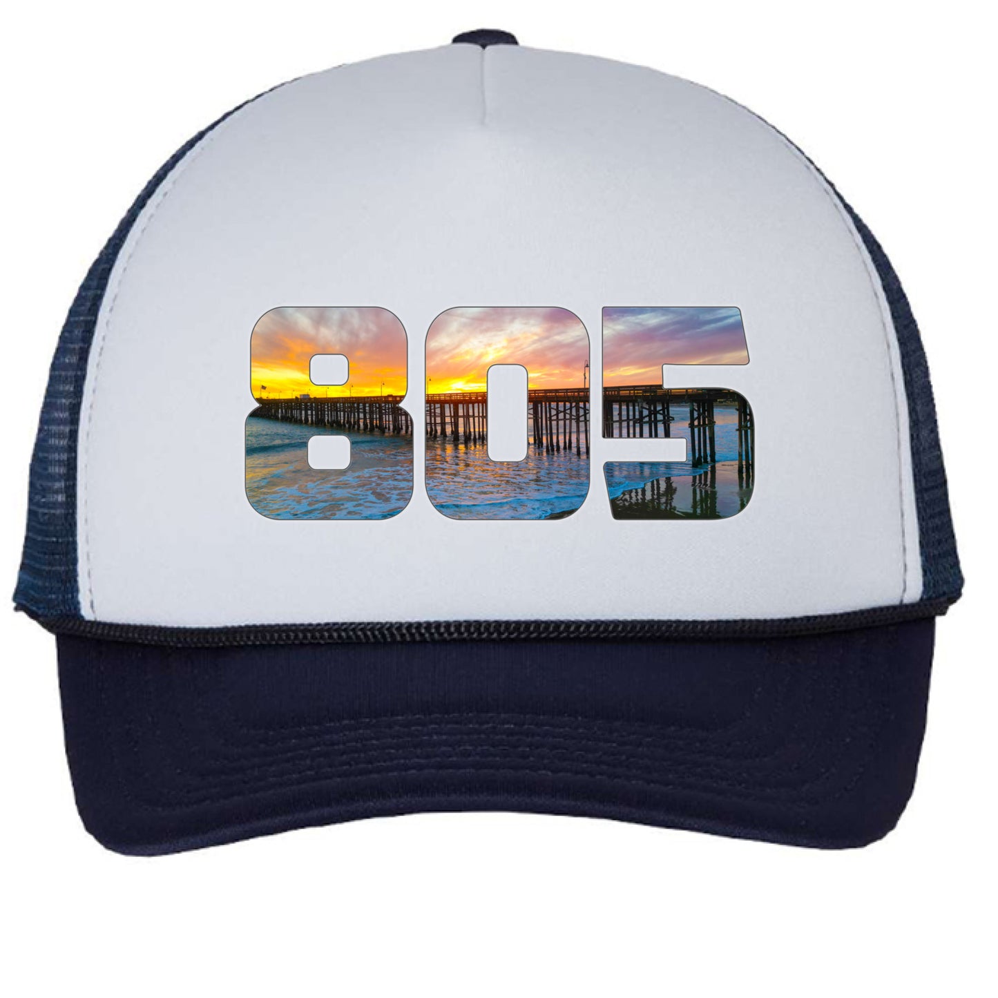 White/ Navy - FRONT