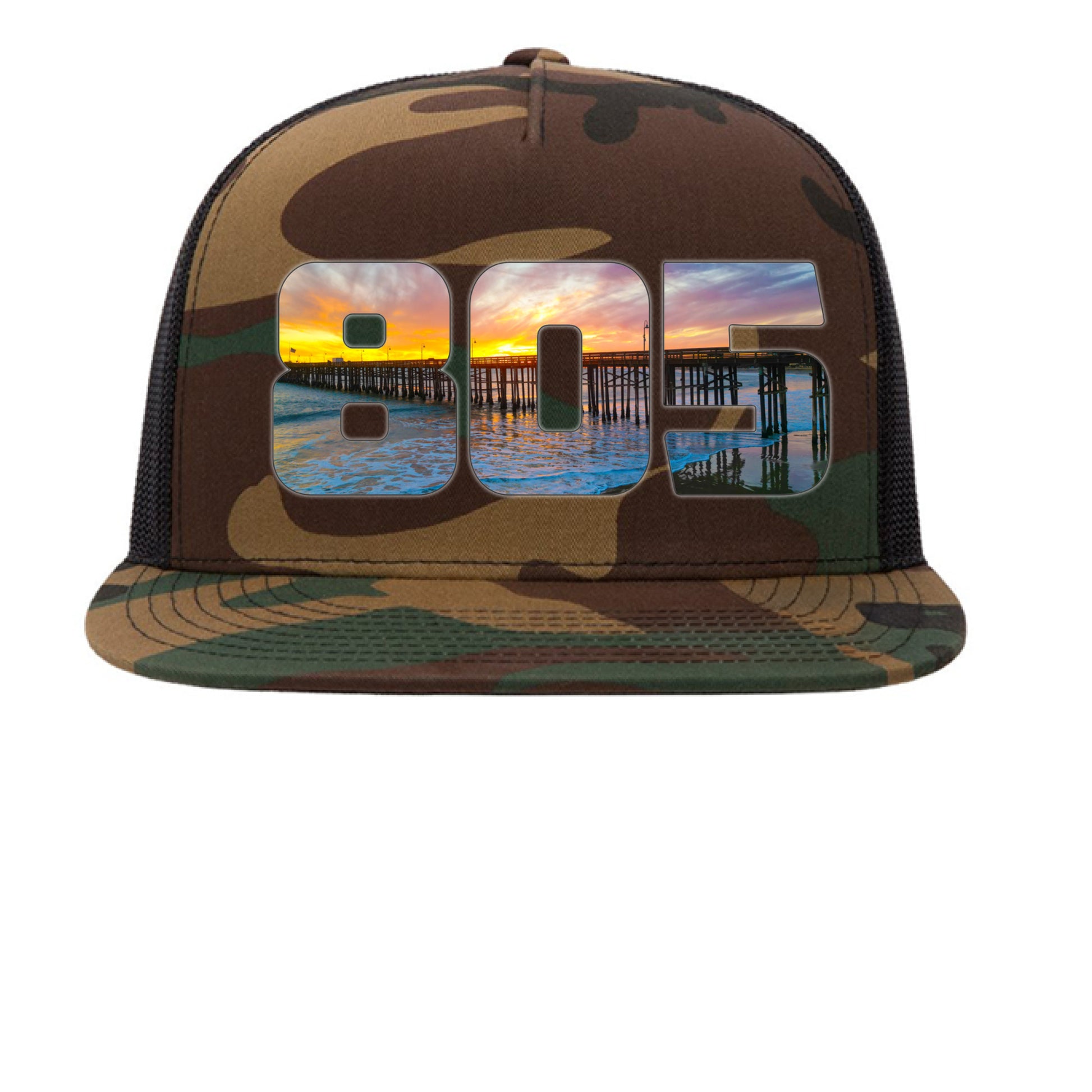 Green Camo/ Black - FRONT